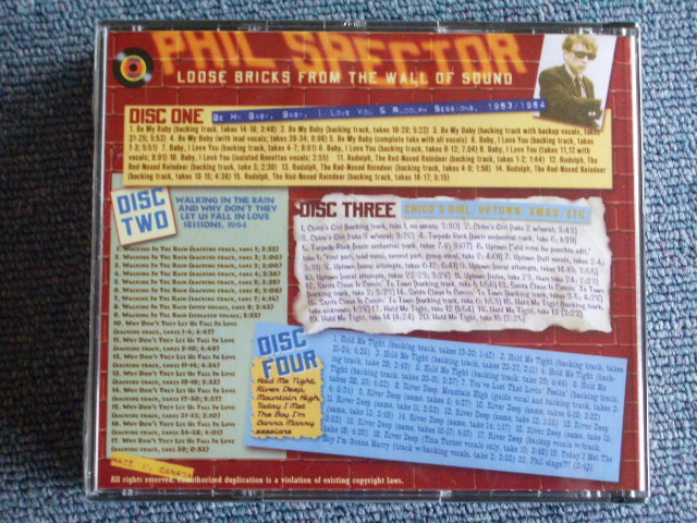 Photo: VA - PHIL SPECTOR  - LOOSE BRICKS FROM THE WALL OF SOUND ( STUDIO OUT TAKES & MAKING OF WALL OF  SOUND ) / 4 CD'S SET SEALED  