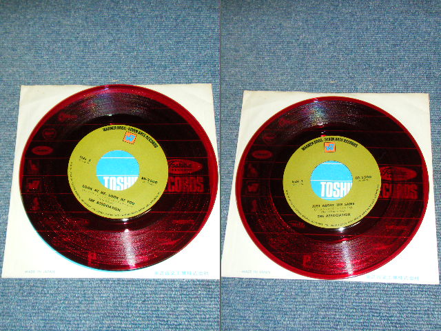 Photo: THE ASSOCIATION - JUST ABOUT THE SAME / 1969 JAPAN Original RED VINYL / WAX 7" Single 