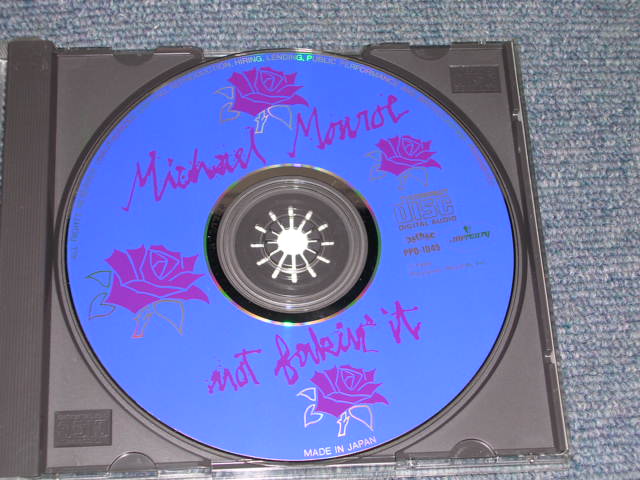 Photo: MICHAEL MONROE  ( of  HANOI ROCKS ) -  NOT FAKIN' IT / 1988 JAPAN Original CD WSith OBI