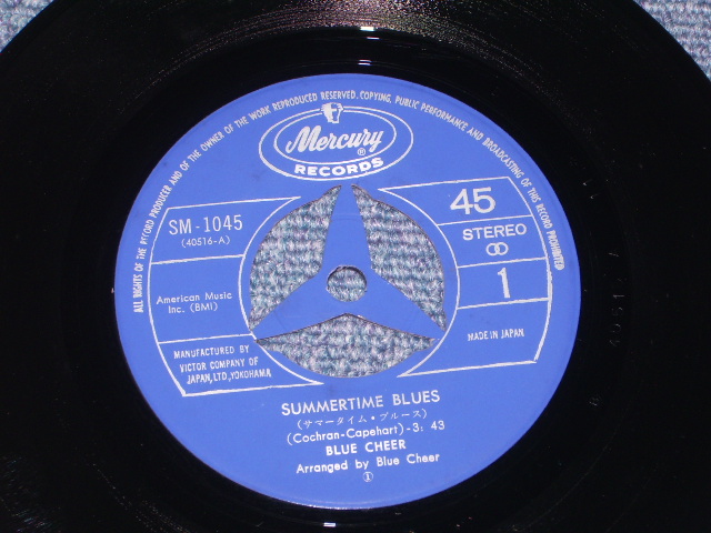 Photo: BLUE CHEER - SUMMERTIME BLUES   / JAPAN Original 7"Single With PICTURE SLEEVE COVER  