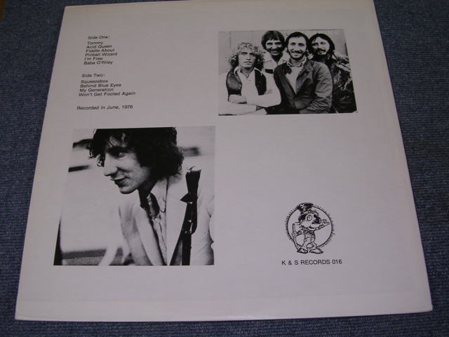 Photo: THE WHO - LIVE AT SWANSEA   / BOOT COLLECTOR'S LP 