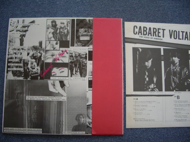 Photo: CABARET VOLTAIRE - THE VOICE OF AMERICA  / 1981 ORIGINAL PROMO LP With OBI + POSTER 