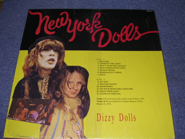 Photo: NEW YORK DOLLS - DIZZY DOLLS / BOOT COLLECTOR'S LP 