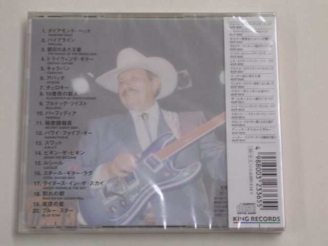 Photo: NOKIE EDWARDS of THE VENTURES - SLAUGHTER ON TENTH AVENUE / 1999 JAPAN ORIGINAL SEALED CD With OBI 