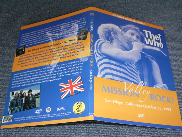 Photo1: THE WHO - MISSION VALLEY ROCK ! / BRAND NEW COLLECTORS DVD