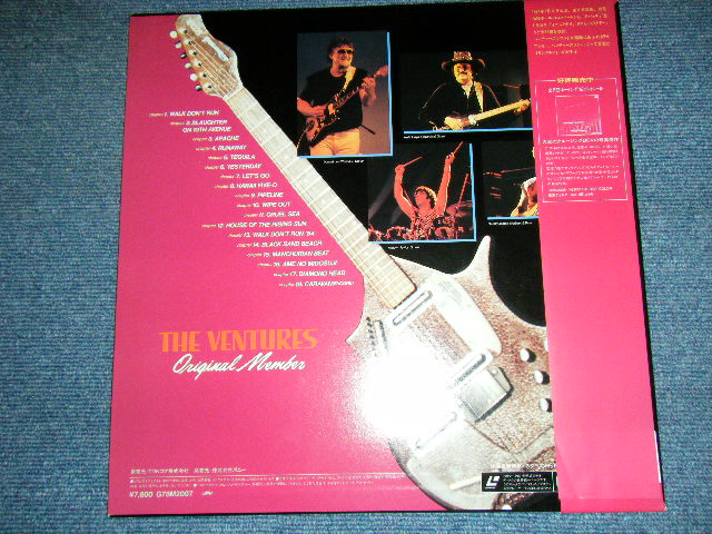 Photo: THE VENTURES - ORIGINAL MEMBER ( LIVE IN JAPAN 1984) / 1984 JAPAN original  'NTSC' SYSTEM used LASER DISC With OBI 