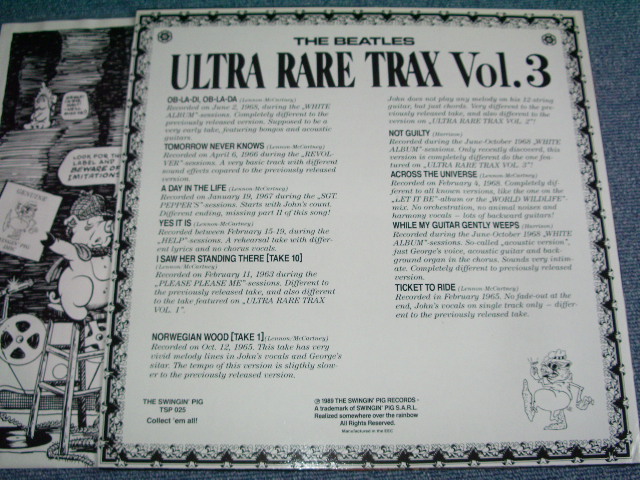 Photo: THE BEATLES - ULTRA RARE TRAX VOL.3  / 1989 EU BOOT  COLLECTORS   LP  