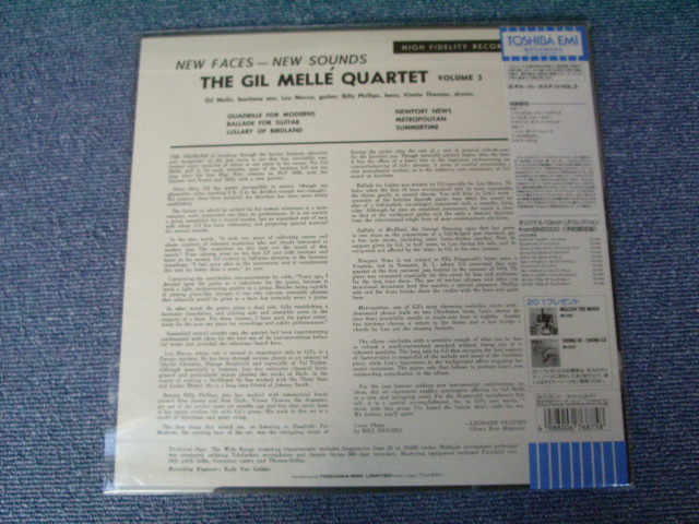 Photo: THE GIL MELLE QUARTET - THE GIL MELLE QUARTET VOL.3 / 1999 JAPAN LIMITED 1st RELEASE BRAND NEW 10"LP Dead stock