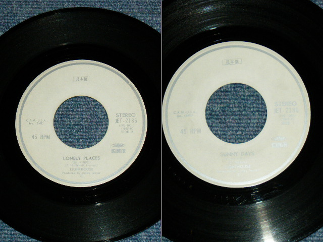 Photo: LIGHT HOUSE - SUNNY DAYS / Early  1970's  JAPAN ORIGINAL White Label PROMO Used 7"SINGLE 