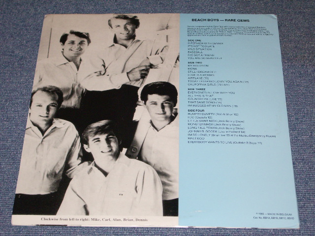 Photo: THE BEACH BOYS - RARE GEMS  / 1985 BELGIUM  COLLECTORS ( BOOT ) 2LP