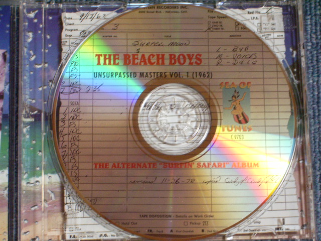 Photo: THE BEACH BOYS - UNSURPASSED MASTERS VOL.1 ( 1962 ) / 1997 Brand New COLLECTOR'S CD DEAD STOCK 