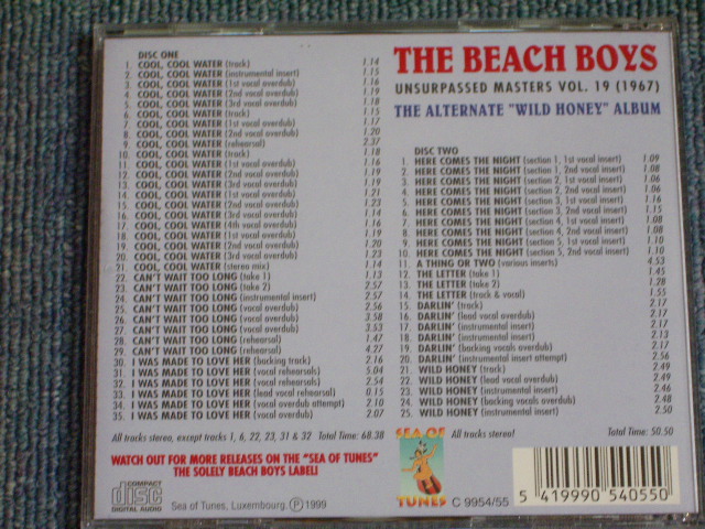 Photo: THE BEACH BOYS - UNSURPASSED MASTERS VOL.19 ( 1967 ) / 1997 Brand New COLLECTOR'S 2CD's DEAD STOCK 
