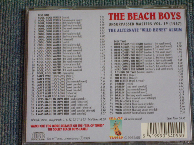 Photo: THE BEACH BOYS - UNSURPASSED MASTERS VOL.19 ( 1967 ) / 1997 Brand New COLLECTOR'S 2CD's DEAD STOCK 