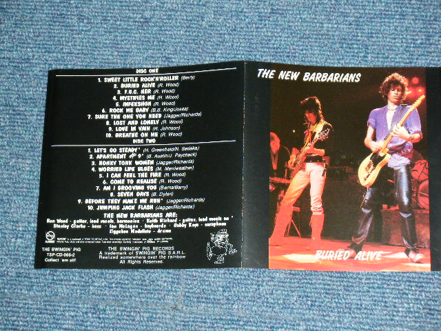 Photo: THE NEW BARBARIANS ( KEITH RICHARDS & RON WOOD of THE ROLLING STONES ) - BURIED ALIVE  ( 1979 LIVE )  / GERMAN  ORIGINAL COLLECTOR'S (BOOT)  Used 2CD 