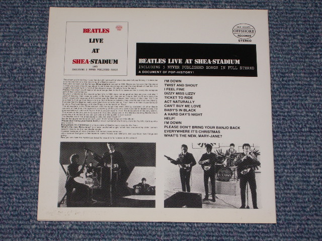 Photo: THE BEATLES  - LIVE  AT SHEA-STADIUM 1965 / Mini-LP PAPER SLEEVE  COLLECTOR'S CD Brand New 