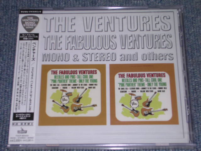 Photo1: THE VENTURES - THE FABULOUS VENTURES  ( MONO & STEREO 2 in 1 + Bonus )  / 2000 JAPAN Sealed CD 