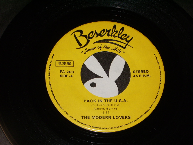 Photo: JONATHAN RICHMAN & THE MODERN LOVERS  - BACK IN THE U.S.A. ( PROMO )