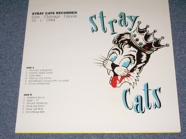 Photo: STRAY CATS - LIVE CHICAGO ILLINOIS 10.1.1984  /  COLLECTORS ( BOOT )  Used  LP  