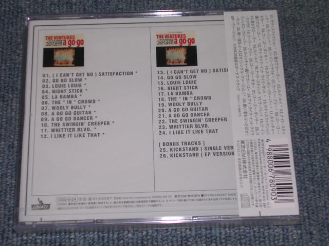 Photo: THE VENTURES - A GO GO  ( MONO & STEREO 2 in 1 + Bonus )  / 2000 JAPAN Sealed CD 