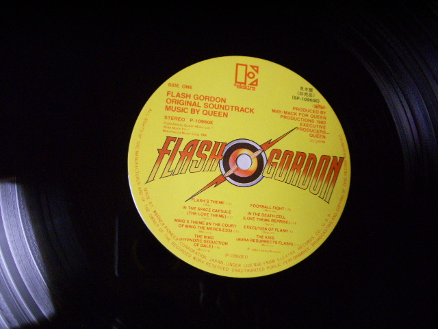 Photo: QUEEN - FLASH GORDON / PROMO 1980 LP + OBI