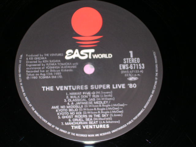 Photo: THE VENTURES - SUPER LIVE '80/ 1980 JAPAN ORIGINAL used  2LP With OBI 