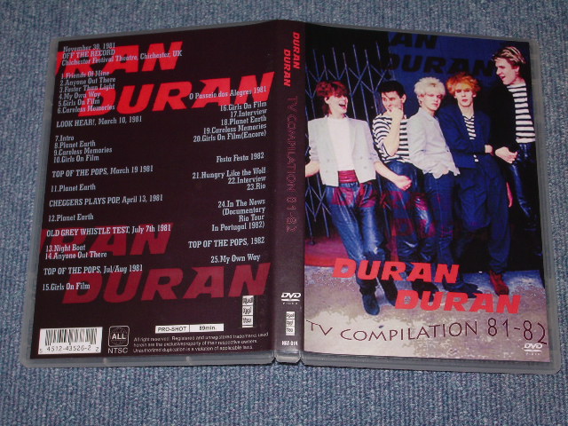 Photo1: DURAN DURAN - TV COMPILATION 81-82   / BRAND NEW COLLECTORS DVD