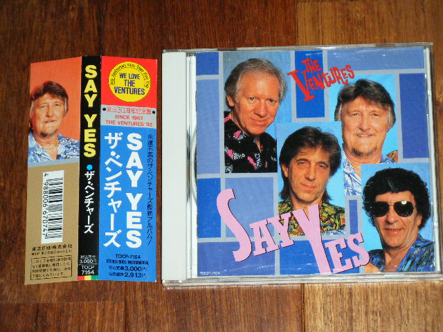 Photo1: THE VENTURES -  SAY YES / 1992 JAPAN ONLY PROMO ORIGINAL Used  CD with OBI
