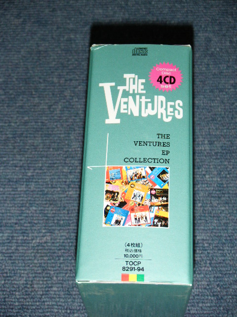 Photo: THE VENTURES - THE VENTURES EP COLLECTION  (MINT-/MINT) / 1994 JAPAN ORIGINAL uSED 4 CD BOXSET With OBI 