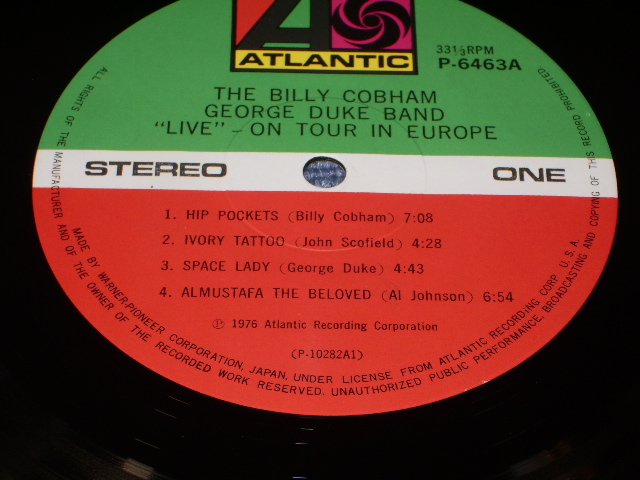 Photo: THE BILLY COBHQAM - GEORGE DUKE BAND - "LIVE" ON TOUR IN EUROPE / 1976 JAPAN MINT-  LP 