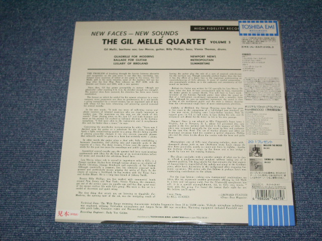 Photo: THE GIL MELLE QUARTET - THE GIL MELLE QUARTET VOL.3 / 1999 JAPAN PROMO LIMITED 1st RELEASE BRAND NEW 10"LP Dead stock