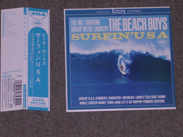 Photo1: BEACH BOYS - SURFIN' USA / 2nd ISSUE OBI  JAPAN Mini-LP Paper-Sleeve CD used 