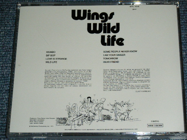 Photo: WINGS & PAUL McCARTNEY ( THE BEATLES ) - WILD LIFE ( MONO VERSION )  / Brand New COLLECTOR'S CD