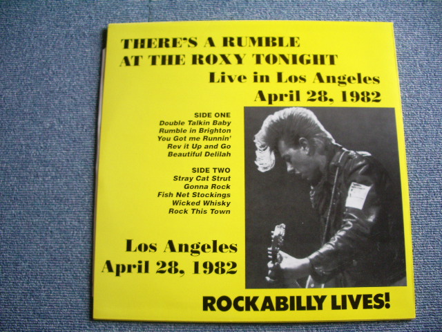Photo: STRAY CATS - THERE'S A RUMBLE AT THE ROXY TONIGHT LIVE IN LOS ANGELES APRIL 28, 1982 /  COLLECTORS ( BOOT ) LPN BRAND NEW DEAD STOCK 
