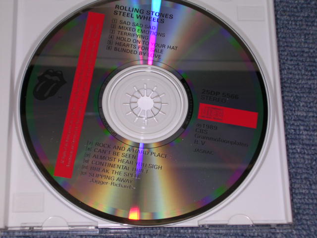 Photo: ROLLING STONES - STEEL WHEELES  / 1989 JAPAN ORIGINAL Used CD With OBI  