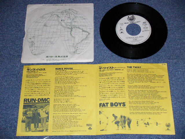 Photo: RUN-D.M.C. + FAT BOYS - RUN'S HOUSE + THE TWIST /  1988 JAPAN PROMO Only Coupling Used 7" Single 