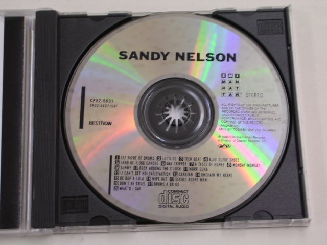 Photo: SANDY NELSON - BEST NOW  / 1988  JAPAN ORIGINAL USED CD With OBI 