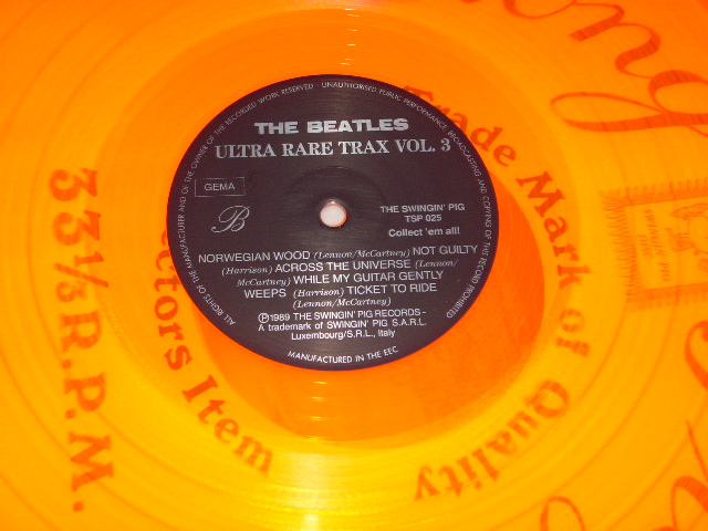 Photo: THE BEATLES - ULTRA RARE TRAX VOL.3  / 1989 EU BOOT  COLLECTORS   LP  