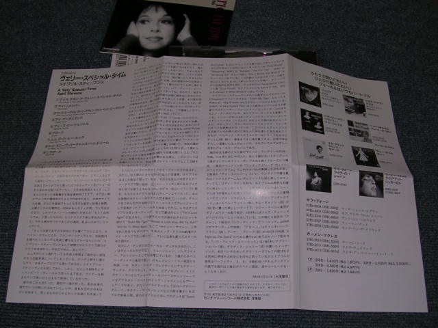 Photo: APRIL STEVENS - A VERY SPECIAL TIME / 1989 JAPAN Original CD With OBI 