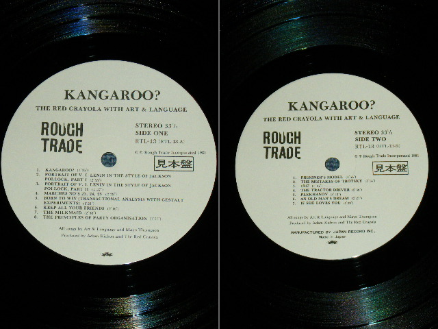 Photo: THE RED CRAYOLA WITH ART & LANGUAGE - KANGAROO?   / 1981 JAPAN ORIGINAL PROMO MINT- LP With OBI 
