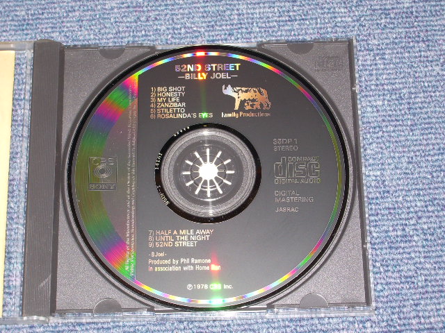 Photo: BILLY JOEL - 52ND STREET / JAPAN ORIGINAL CD
