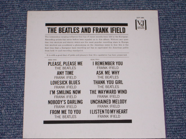Photo: THE BEATLES & FRANK IFIELD - ENGLAND'S GREATEST RECORDING STARS ON STAGE  / Mini-LP PAPER SLEEVE  COLLECTOR'S CD Brand New 