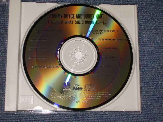 Photo: TOMMY BOYCE &  BOBBY HART - I WONDER WHAT SHE'S DOING TONITE? /  1987 JAPAN ORIGINAL Used  CD With OBI 