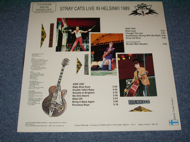 Photo: STRAY CATS  ストレイ・キャッツ - LIVE IN HELSINKI 1989 / COLLECTORS ( BOOT ) Used LP