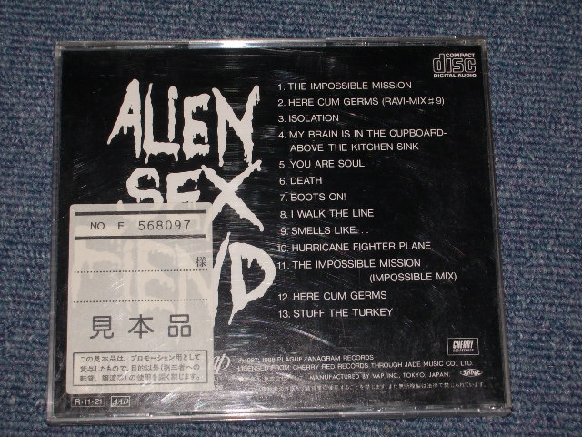 Photo: ALIEN SEX FIEND - HERE CUM GERMS+SINGLES  /  1988 JAPAN Promo ORIGINAL Used  CD 