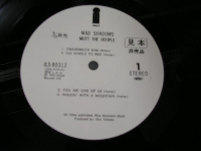 Photo: MOTT THE HOOPLE - MAD SHADOWS /  1970s JAPAN   REISSUE White Label Promo LP 