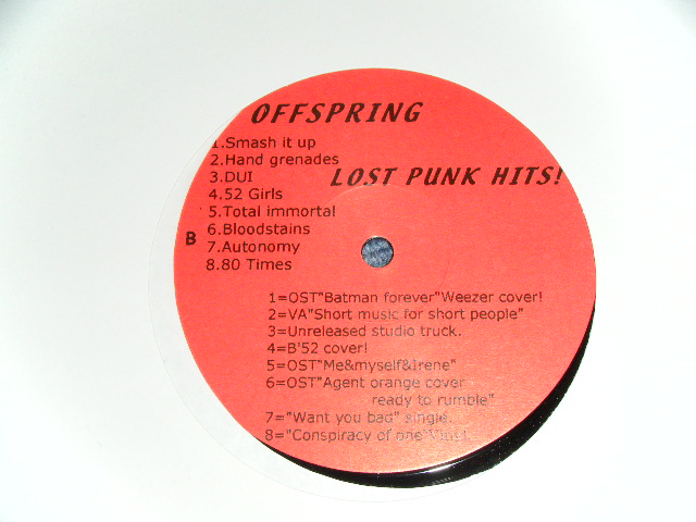 Photo: OFFSPRING - LOST PUNK HITS!   / 2001? COLLECTORS ( BOOT ) Brand New LP 