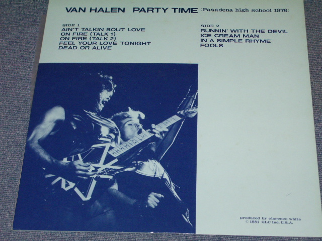 Photo: VAN HALEN - PARTY TIME  / 1981  COLLECTORS ( BOOT ) LP