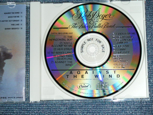 Photo: BOB SEGER & THE SILVER BULLET BAND - AGAINST THE WIND  / 1994 JAPAN  ORIGINAL PROMO Used CD With OBI 