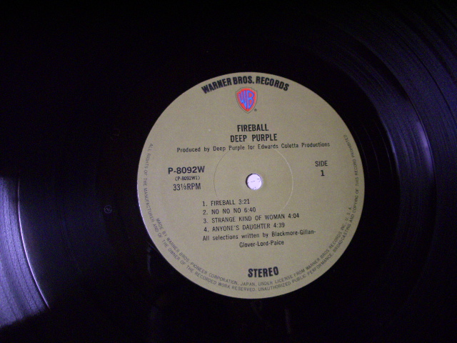 Photo: DEEP PURPLE - FIREBALL  / 1971 ORIGINAL LP + OBI