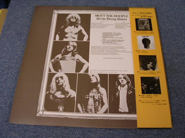 Photo: MOTT THE HOOPLE - ALL THE YOUNG DUDES  /  1970s JAPAN REISSUE LP+OBI  